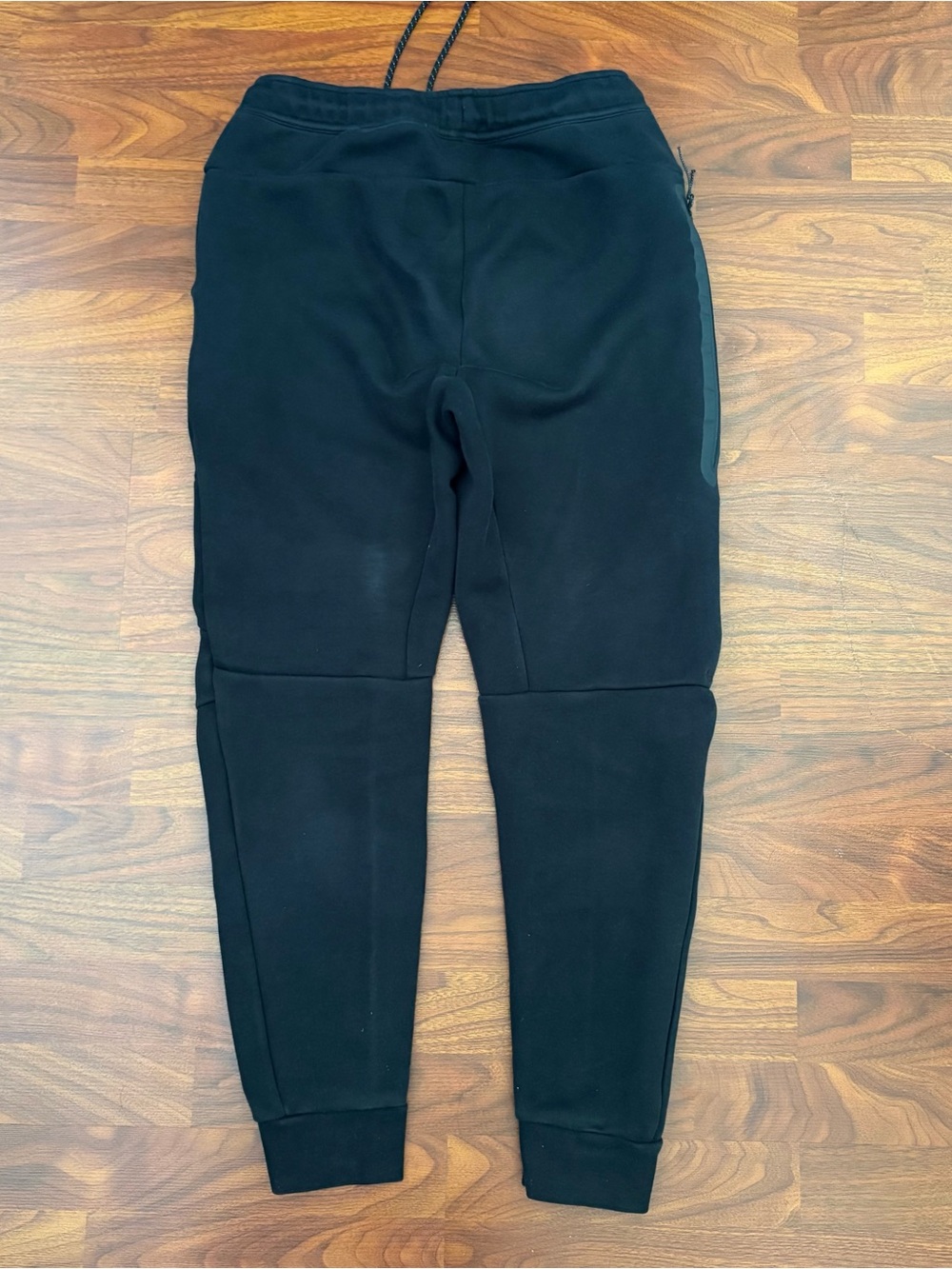 Nike Tech Fleece Joggers Size M Sweatpants Black Gym Run Workout Classic Zip USA - Picture 7 of 10